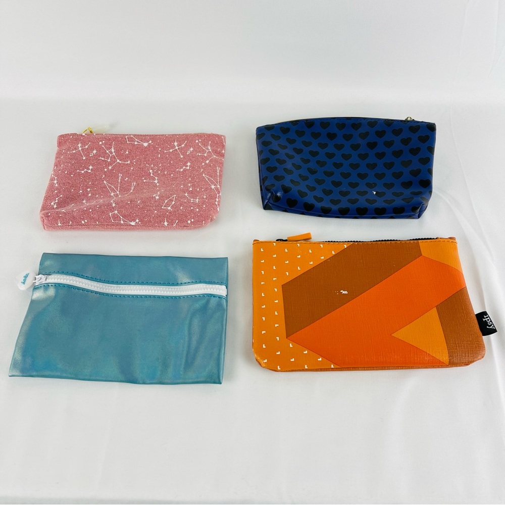 IPSY Makeup Cosmetic Bags Lot of 4 Bags Only. No Cosmetics Included